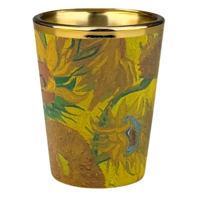Afbeelding van Set van 2 shotglaasjes Vincent Gogh Zonnebloemen