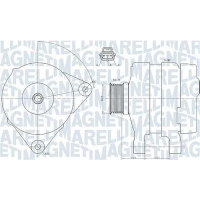 Afbeelding van Magneti Marelli Alternator/Dynamo 063731834010