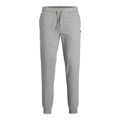 Afbeelding van Jack &amp; Jones Jjigordon PANT Trainingsbroek, Heren, Maat: Medium, Light grey melange