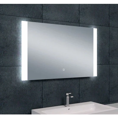 Afbeelding van Wiesbaden Sunny spiegel rechthoek met LED, dimbaar en spiegelverwarming 100 x 60 cm
