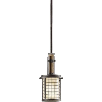 Afbeelding van Kichler LED Pendelarmatuur Ahrendale 1X E27 Max 60W Dimbaar Anvil Iron