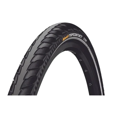 Afbeelding van Continental 28 622 Top Contact II (28 x 1 5/8 1/8 inch) Zwarte opvouwbare reflexband stuk