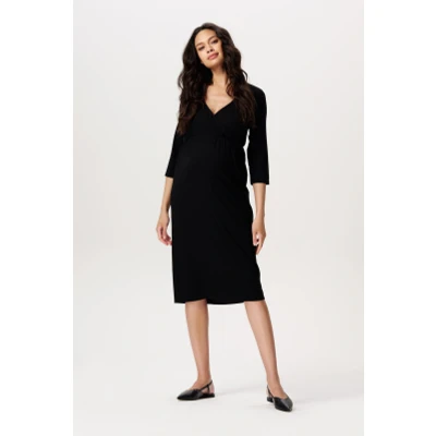 Afbeelding van Zwangerschapsjurk met voedingsfunctie Lund Black XS