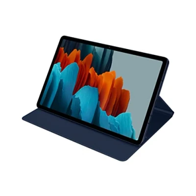 Afbeelding van Samsung Galaxy Tab S7 Hoes Book Cover Bookcase Blauw Kunstleder Tablet Hoezen