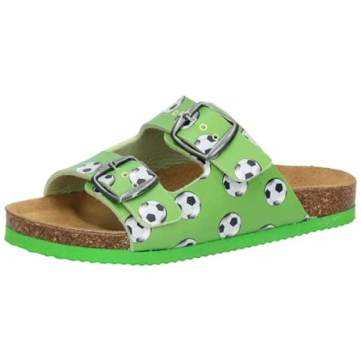 Afbeelding van LICO Bioline Universe Soccer Unisex Muiltjes voor kinderen, Maat: 36, Green Hoogwaardig imitatieleer