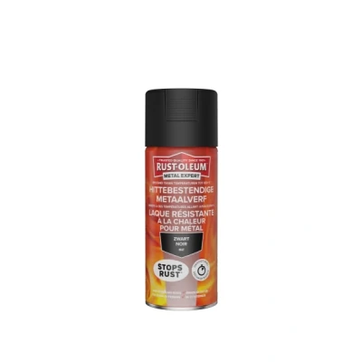 Afbeelding van Rust oleum metal expert hittebestendige metaalverf 400 ml, zwart