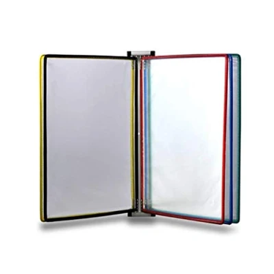 Afbeelding van ESGT Wandmontage A4 Poster Flip Book Display met 5 panelen en 10 vakken voor weergave