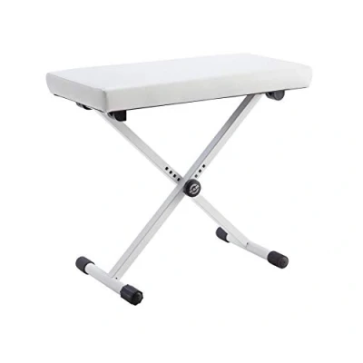 Afbeelding van Konig &amp; Meyer 14077 Keyboard bench pure white imitation leather