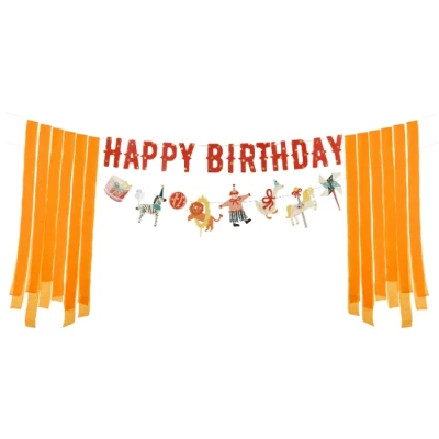 Afbeelding van Slinger Circus themafeest kinderfeest circusthema happy birthday