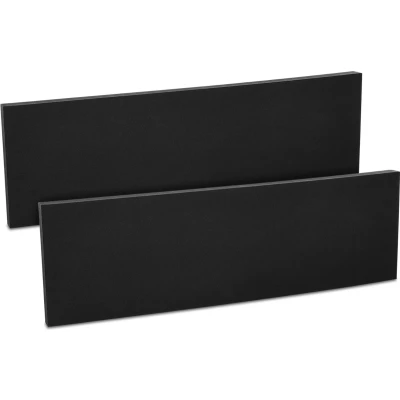 Afbeelding van kwmobile autodeur bescherming 2 stuks Beschermt autodeuren in garages en carports Garageset met zelfklevende deurbeschermers 40 x 12 1,5 cm Zwart