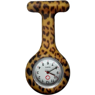 Afbeelding van Fako® Verpleegstershorloge Zusterhorloge Verpleegster Horloge Siliconen Print Luipaard