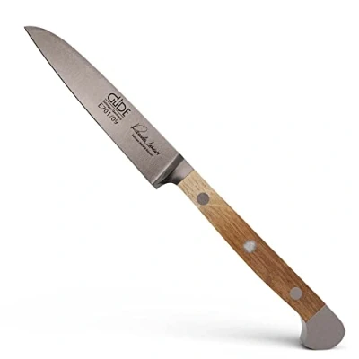 Afbeelding van GÜDE Solingen Groentemes gesmeed, 9 cm, vaten eikenhout, ALPHA VAT EIKEN, dubbele bolster, Handgemaakt Duitsland
