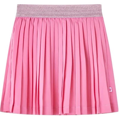 Afbeelding van Kinderplooirok met print 128 roze