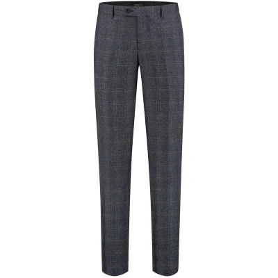 Afbeelding van GENTS Pantalon tweedlook ruit blauw 60
