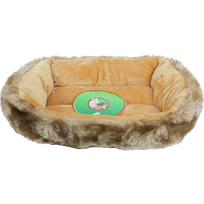 Afbeelding van Knaagdierdivan luxe bruin/lichtbruin 30x20 cm Gebr. de Boon