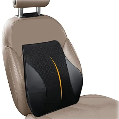 Afbeelding van Lendenkussen,Ergonomisch Rugkussen,Rugkussen Bureaustoel,Rugsteun Stoelkussen voor Auto,Auto Rugkussen, Traagschuim Rugsteun Kussen Bureaustoel, Auto, Thuis
