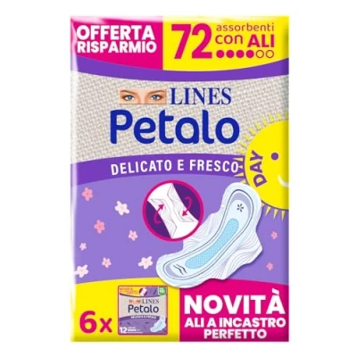 Afbeelding van Lines Petalo Maandverband Ultra Tag met Vleugels, 72 Stuk