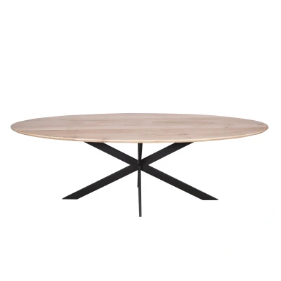 Afbeelding van Starfurn Ferris eettafel ovaal 210 cm naturel Hout