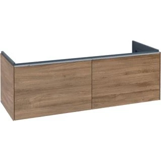 Afbeelding van Villeroy &amp; Boch Subway 3.0 wastafelonderkast, meubelgreep aluminium