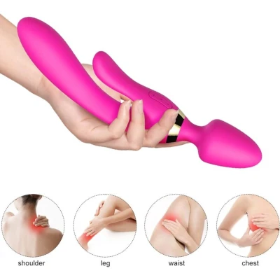 Afbeelding van ARMONY MASSAGER &amp; VIBRATOR BUNNY FUCHSIA PREMIUM