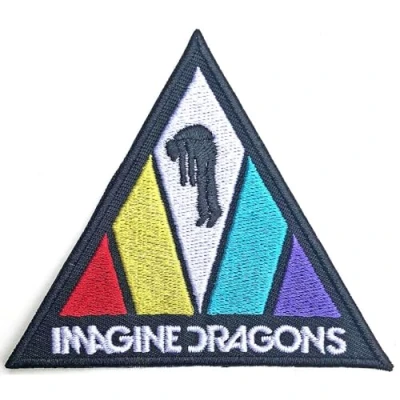 Afbeelding van Imagine Dragons Triangle Logo Patch Multicolours