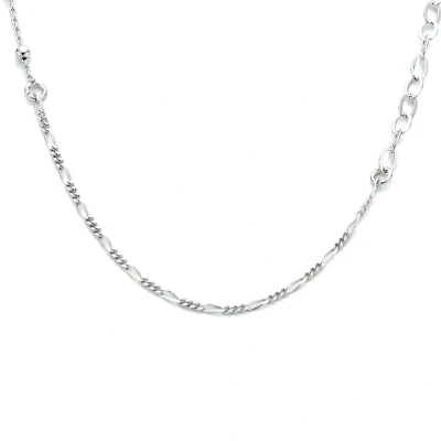 Afbeelding van Zilver Gerhodineerde Collier schakels 3 1334048 Sieraden compleet horloge Zilverkleur