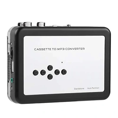 Afbeelding van cassette naar MP3 converter, draagbare converter USB flashstation Leg audio muziekspeler vast met oortelefoon, plug and play