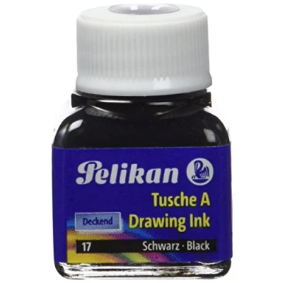 Afbeelding van Pelikan Oost Indische inkt zwart, flesje van 10 ml stuks