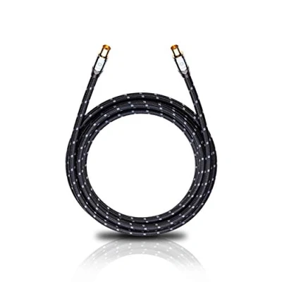 Afbeelding van Oehlbach XXL Transmission Ultra High End HPOCC antennekabel voor tv en radio, coaxstekker m/w, DVB T2, HDTV, 4k &amp; HD 7,5 m zwart/grijs