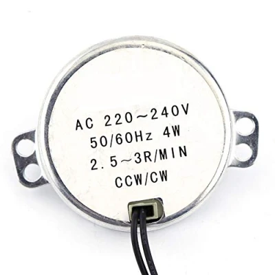 Afbeelding van 1 Stks AC 220 240 V 4 W Synchrone Motor 50/60Hz CCW/CW Elektrische Reductiemotor (2.5 3 RPM)