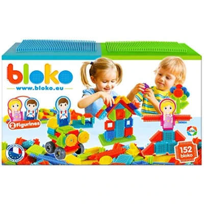 Afbeelding van BLOKO 503625 Set van 150 2 spelplaten en familiefiguren, veelkleurig