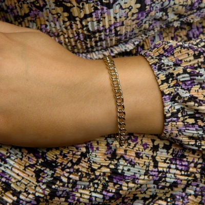 Afbeelding van Geelgouden Armband gourmet 6 4023401