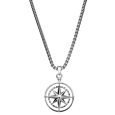 Afbeelding van Atlas Zilverkleurige Hangerketting met Poolster