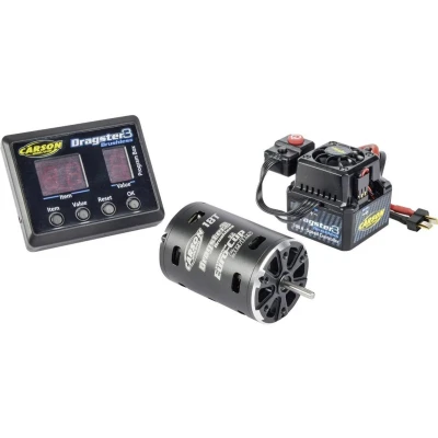 Afbeelding van Carson Modellsport Dragster 3 18 T 500906247 Aantal windingen (turns): Brushless aandrijving voor RC auto