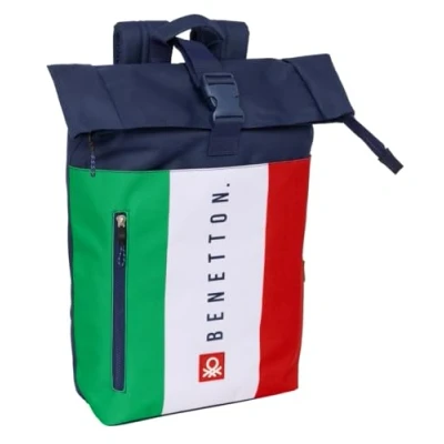 Afbeelding van Laptoptas Benetton Flag Marineblauw 28 x 42 13 cm