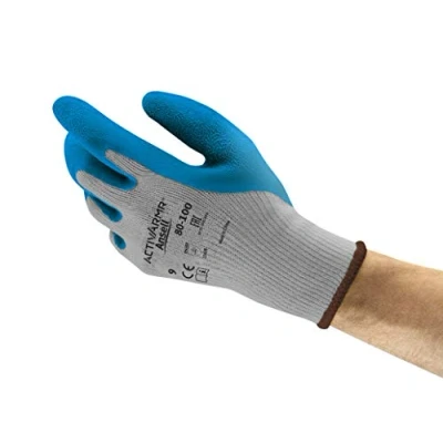 Afbeelding van Ansell PowerFlex 80 100 latex handschoenen, rubberlatex coating, (12 paar per zak), 9, 12