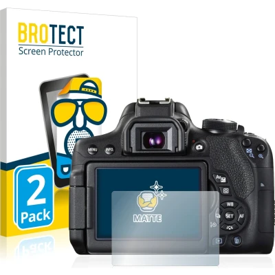 Afbeelding van BROTECT Screenprotector voor Canon EOS 750D Folie Beschermfolie matte (2 Stuks)