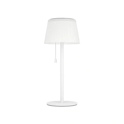 Afbeelding van EGLO Scordiano Tafellamp Oplaadbaar (tot 22 uur licht) Solar 38 cm Wit Draadloos Binnen en Buiten Trekschakelaar