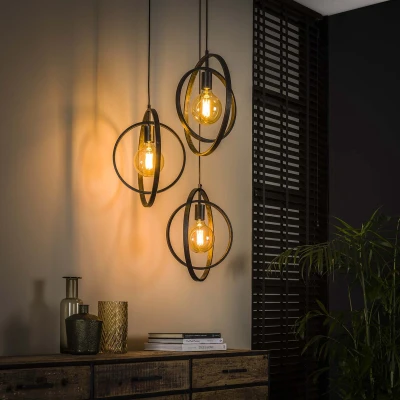 Afbeelding van AnLi Style Hanglamp 3L Turn around getrapt
