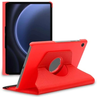 Afbeelding van ebestStar Hoes voor Samsung Galaxy Tab A9+ (2023) SM X210, Roterende Etui, Case, 360 Draaibaar hoesje, Rood