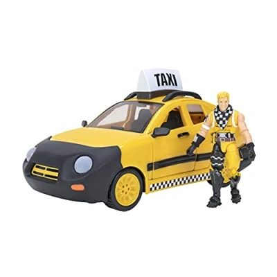 Afbeelding van Fortnite FNT0817 Joy Ride Vehicle Taxi Cab, inclusief beweegbaar actieffiguur, vanaf 8 jaar