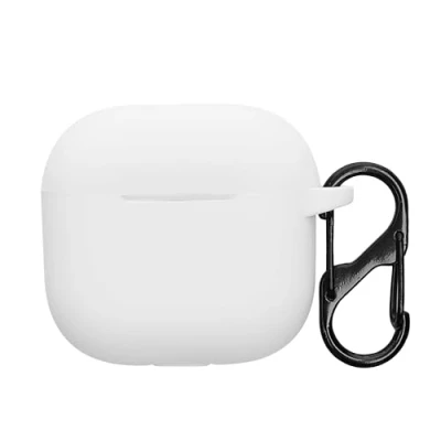 Afbeelding van kwmobile cover voor oordopjes case geschikt Apple Airpods 4 Trendy beschermhoes draadloze in wit