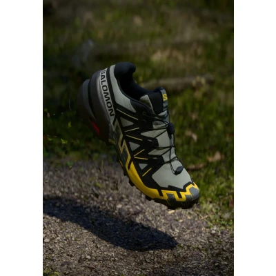 Afbeelding van Salomon Speedcross 6 Trail hardloopschoenen, Dames, Maat: 42 2/3, Black/phantom Textiel/ synthetisch