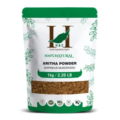 Afbeelding van H&amp;C Aritha/Reetha/Ritha/Zeepnoten (Sapindus Mukorossi) Poeder 1Kg Voor zijdeachtige en gladde haren