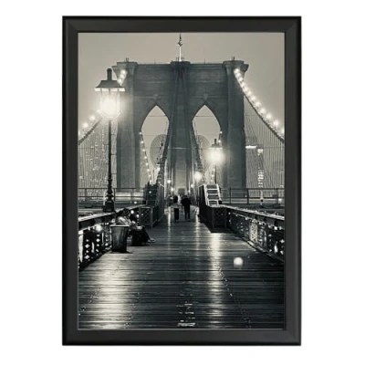 Afbeelding van Albyco Kliklijst, Zwart, formaat A4, 21 x 29,7 cm (A4)