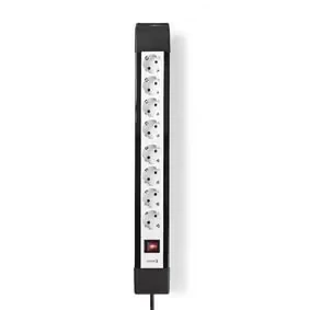 Afbeelding van Stekkerdoos Randaarde stekker / Type F (CEE 7/7) 8 wegs 3.00 m 3680 W 16 A Soort aarding: Zijcontacten 230 V AC 50/60 Hz