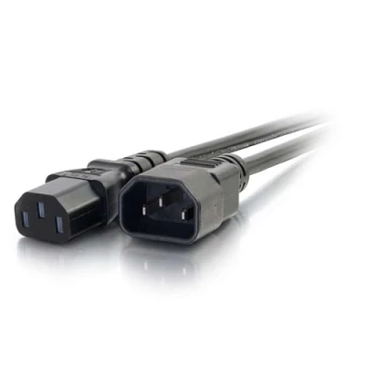 Afbeelding van C2G 2 Meter 18 AWG Computer Verlengkabel (IEC320C13 tot IEC320C14) 6 Foot Kettle Lead/vermogen kabel