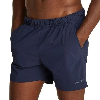 Afbeelding van Calvin Klein Swimwear Zwemshorts, Heren, Maat: Medium, Dark sapphire