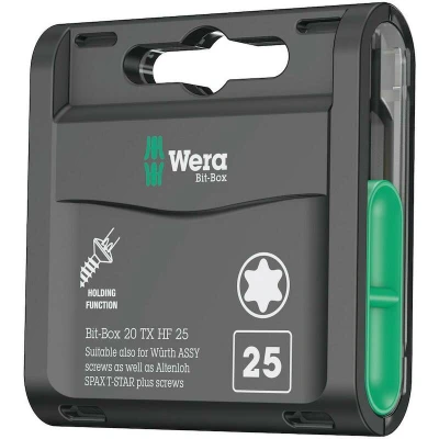 Afbeelding van Wera Bit Box 20 TX HF x 25 mm delig 05057777001