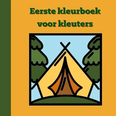 Afbeelding van Eerste kleurboek voor kleuters :: Kamperen